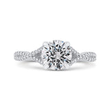 14 Kt White Gold Carizza Bridal Engagement Ring