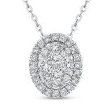 14 Kt White Gold Luminous Pendant Pendant