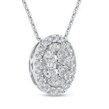 14 Kt White Gold Luminous Pendant Pendant