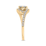 14 Kt Yellow & White Gold Luminous Ring Engagement Ring