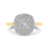 14 Kt Yellow & White Gold Luminous Ring Engagement Ring