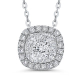 14 Kt White Gold Luminous Pendant Pendant