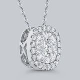 14 Kt White Gold Luminous Pendant Pendant