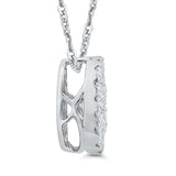 14 Kt White Gold Luminous Pendant Pendant