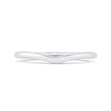 14 Kt White Gold Luminous Ring Wedding Band