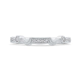 14 Kt White Gold Luminous Ring Wedding Band