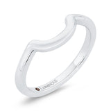 14 Kt White Gold Luminous Ring Wedding Band