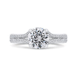 14 Kt White Gold Carizza Bridal Engagement Ring