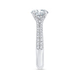 14 Kt White Gold Carizza Bridal Engagement Ring