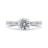 14 Kt White Gold Carizza Bridal Engagement Ring