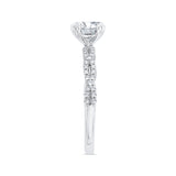 14 Kt White Gold Carizza Bridal Engagement Ring