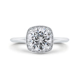 14 Kt White Gold Carizza Bridal Engagement Ring