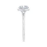 14 Kt White Gold Carizza Bridal Engagement Ring