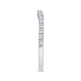 14 Kt White Gold Carizza Bridal Wedding Band