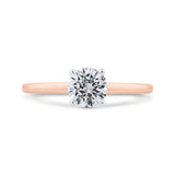 14 Kt Rose & White Gold Carizza Bridal Engagement Ring