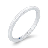 14 Kt White Gold Carizza Bridal Wedding Band