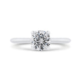 14K White Gold Solitaire Engagement Ring (Semi-Mount)