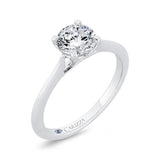 14 Kt White Gold Carizza Bridal Engagement Ring