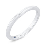 14 Kt White Gold Carizza Bridal Wedding Band
