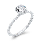 14 Kt White Gold Carizza Bridal Engagement Ring