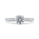 14 Kt White Gold Carizza Bridal Engagement Ring