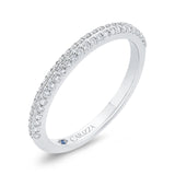 14 Kt White Gold Carizza Bridal Wedding Band