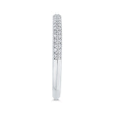14 Kt White Gold Carizza Bridal Wedding Band