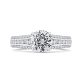 14 Kt White Gold Carizza Bridal Engagement Ring