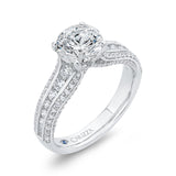 14 Kt White Gold Carizza Bridal Engagement Ring