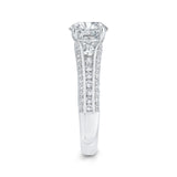 14 Kt White Gold Carizza Bridal Engagement Ring