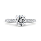 14 Kt White Gold Carizza Bridal Engagement Ring