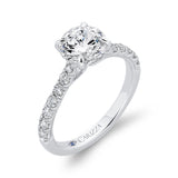 14 Kt White Gold Carizza Bridal Engagement Ring