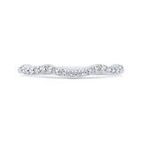 14 Kt White Gold Carizza Bridal Wedding Band