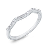 14 Kt White Gold Carizza Bridal Wedding Band