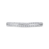 14 Kt White Gold Carizza Bridal Wedding Band