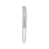 14 Kt White Gold Carizza Bridal Wedding Band