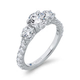 14 Kt White Gold Carizza Bridal Engagement Ring