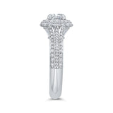 14 Kt White Gold Carizza Bridal Engagement Ring