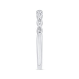 14 Kt White Gold Carizza Bridal Wedding Band
