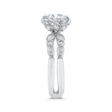 14 Kt White Gold Carizza Bridal Engagement Ring