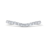 14 Kt White Gold Carizza Bridal Wedding Band