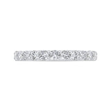 14 Kt White Gold Carizza Bridal Wedding Band