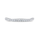 14 Kt White Gold Carizza Bridal Wedding Band