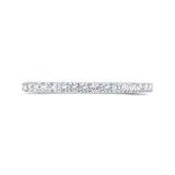 14 Kt White Gold Carizza Bridal Wedding Band