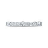 14 Kt White Gold Carizza Bridal Wedding Band
