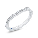 14 Kt White Gold Carizza Bridal Wedding Band
