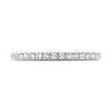 14 Kt White Gold Carizza Bridal Wedding Band