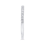 14 Kt White Gold Carizza Bridal Wedding Band