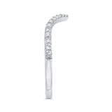 14 Kt White Gold Carizza Bridal Wedding Band