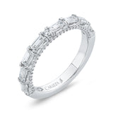 18 Kt White Gold Carizza Bridal Wedding Band
